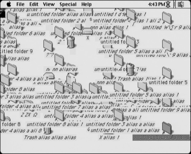 JODI, Joan Heemskerk, Dirk Paesmans. My%Desktop. 2002