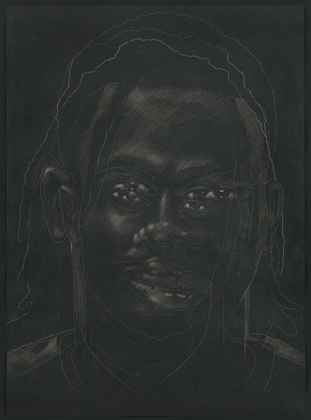 Titus Kaphar. The Jerome Project (Asphalt and Chalk) XVI. 2015