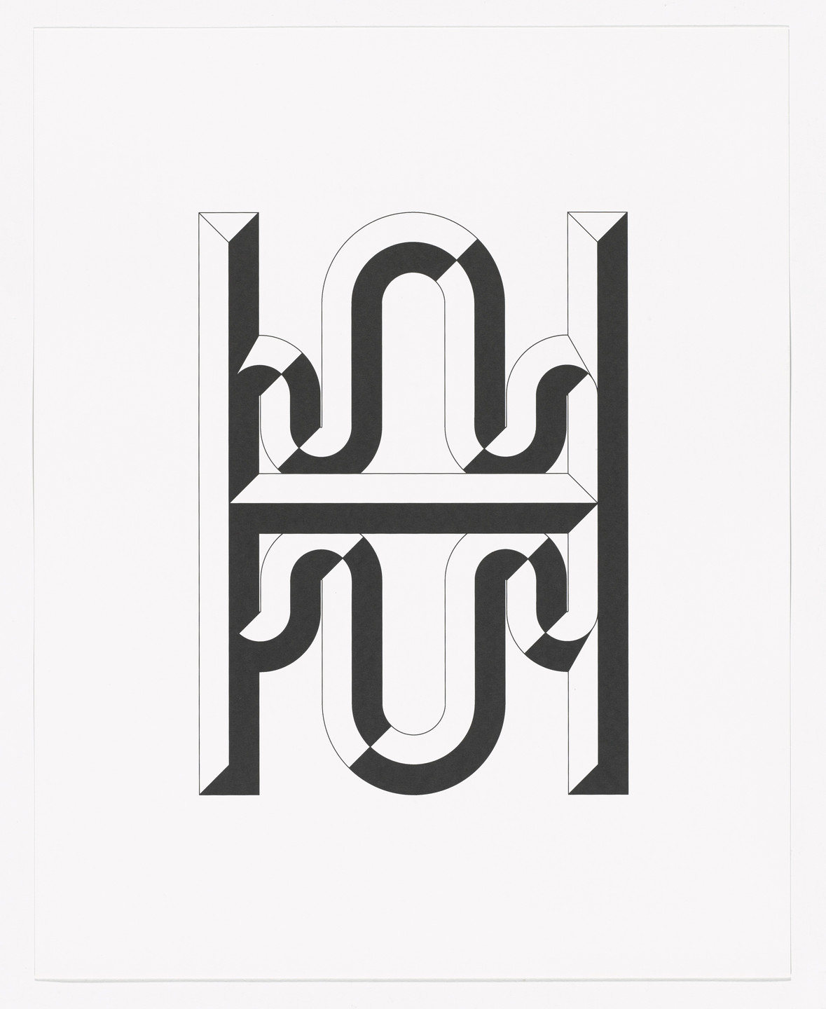 Tauba Auerbach. Stone Cactus from Type Specimen Portfolio. 2011, printed 2013