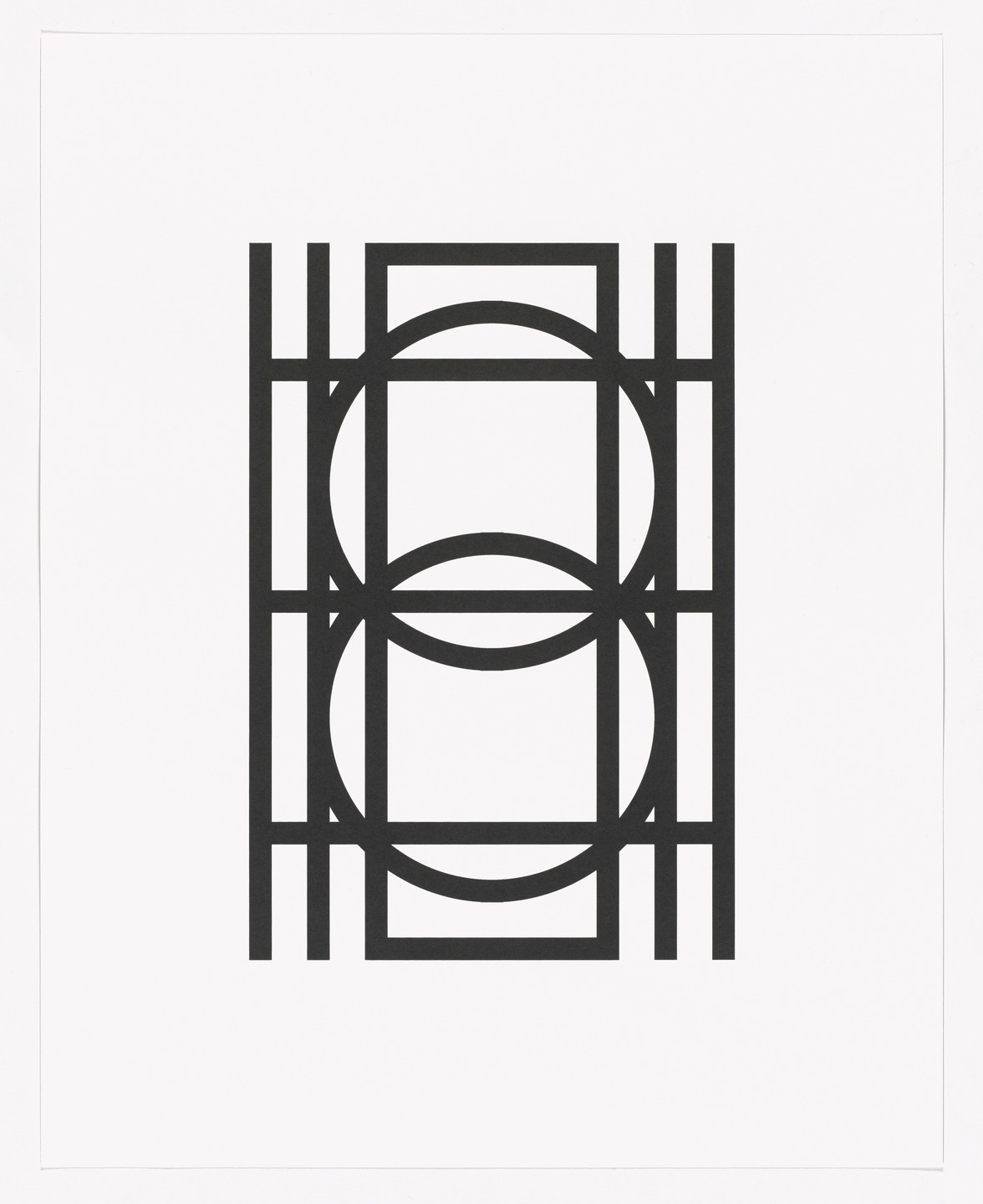 Tauba Auerbach. Three Wire (SRS) from Type Specimen Portfolio. 2013, printed 2013
