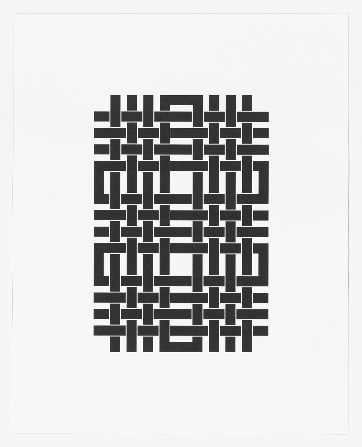 Tauba Auerbach. Five Strand Woven from Type Specimen Portfolio. 2013, printed 2013