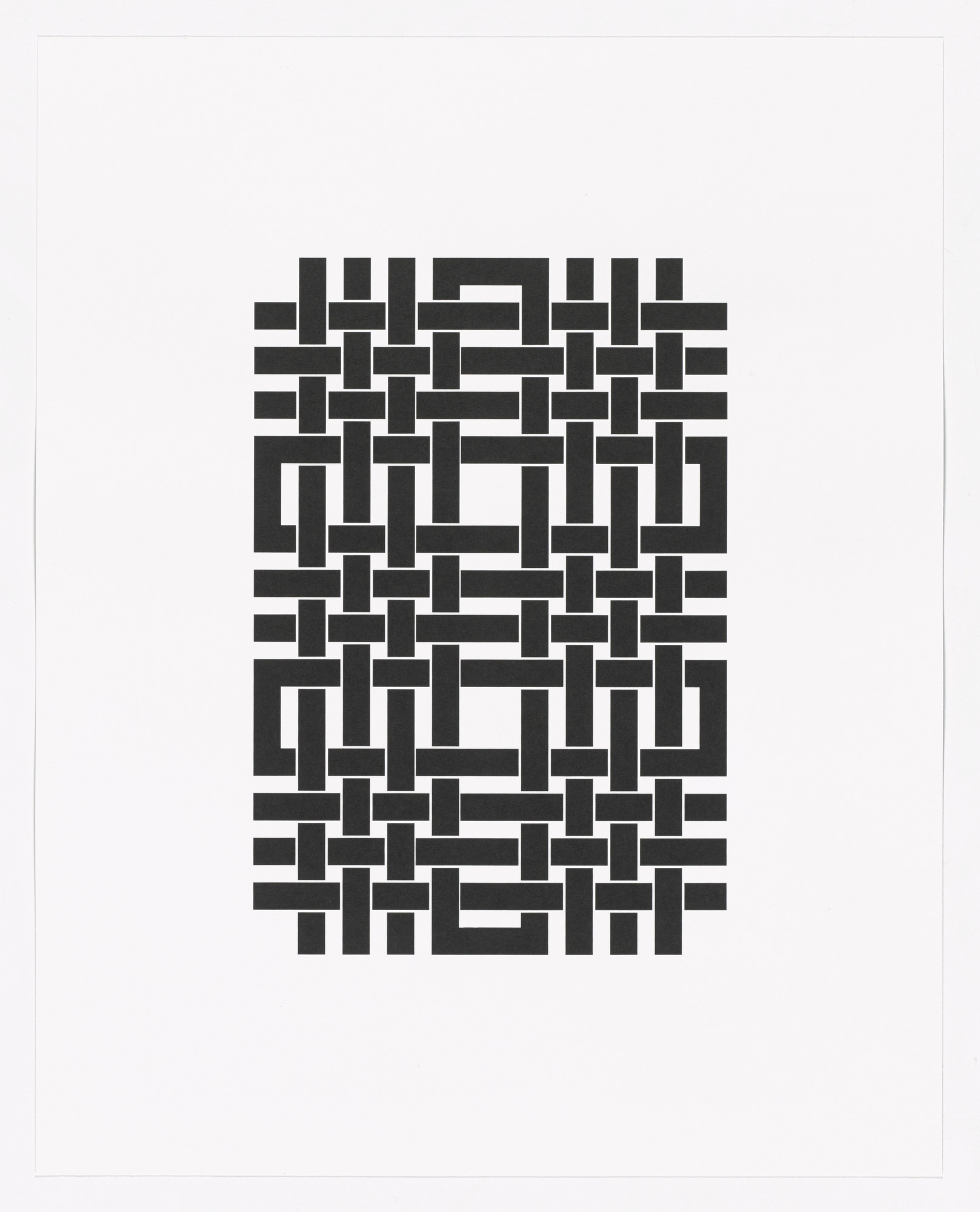 Tauba Auerbach. Five Strand Woven from Type Specimen Portfolio