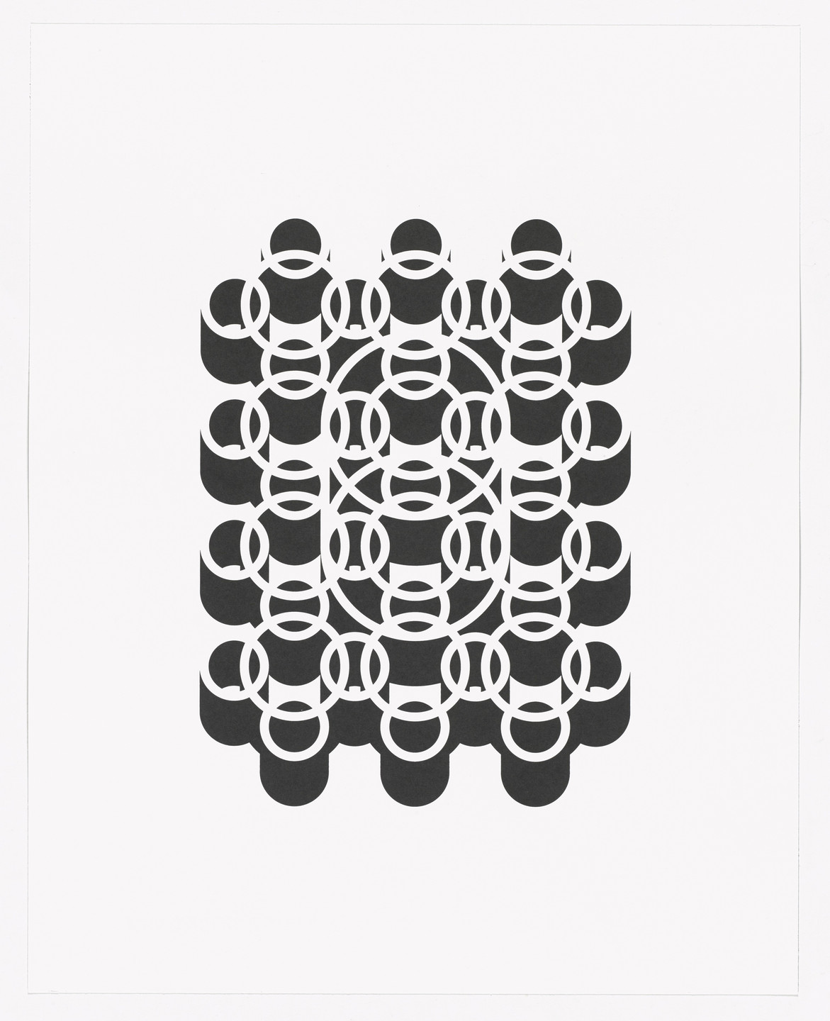 Tauba Auerbach. 3D Japanese Maille from Type Specimen Portfolio. 2014, printed 2015