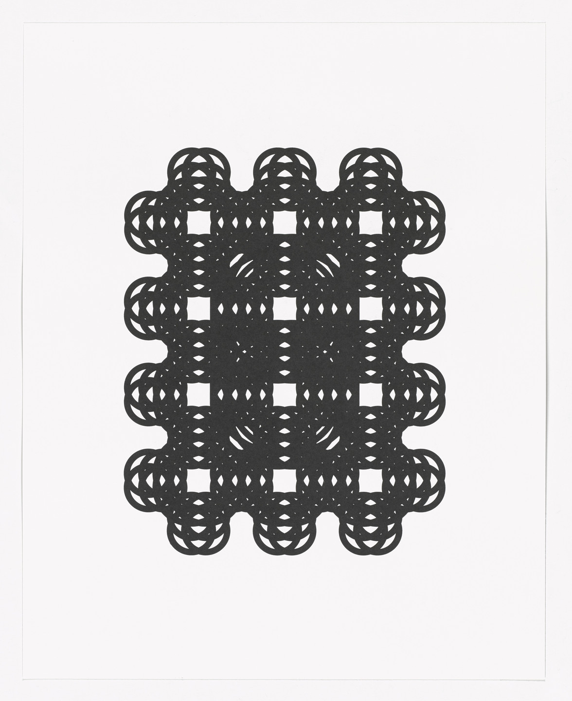 Tauba Auerbach. 4 Way Japanese Maille from Type Specimen Portfolio. 2014, printed 2015