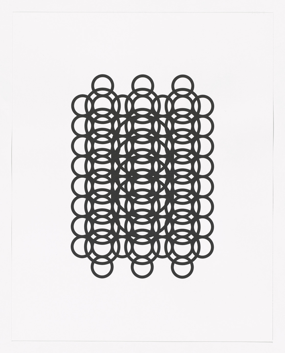 Tauba Auerbach. Lace Japanese Maille from Type Specimen Portfolio. 2014, printed 2015