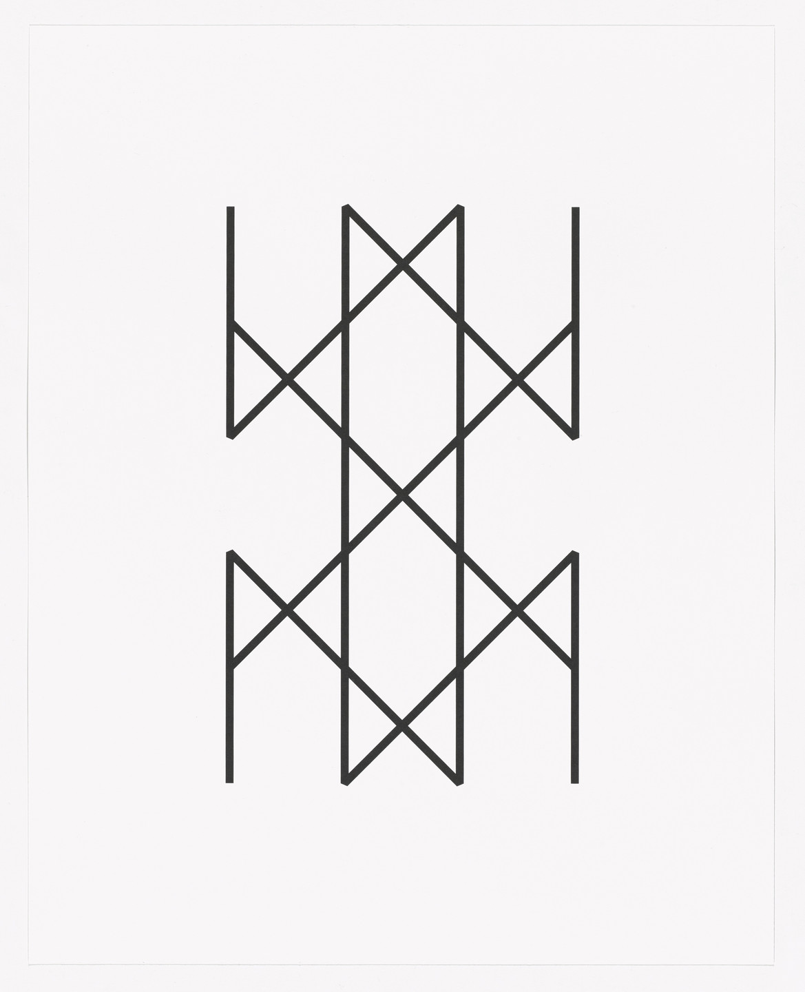 Tauba Auerbach. Up Died from Type Specimen Portfolio. 2010, printed 2013