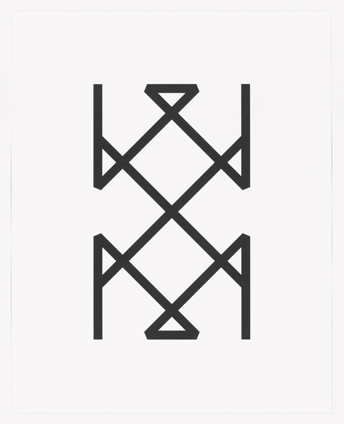 Tauba Auerbach. Up Died OG from Type Specimen Portfolio. 2010, printed 2013