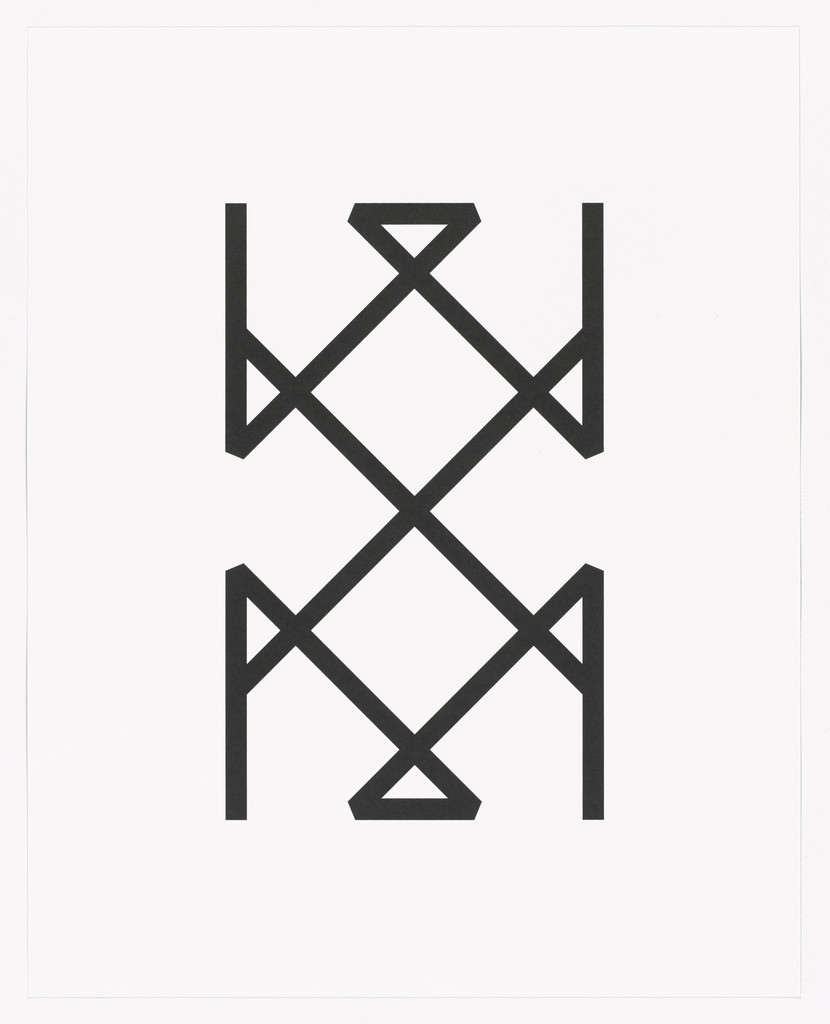 Up Died OG from Type Specimen Portfolio, Tauba Auerbach, 2010, отпечаток 2013