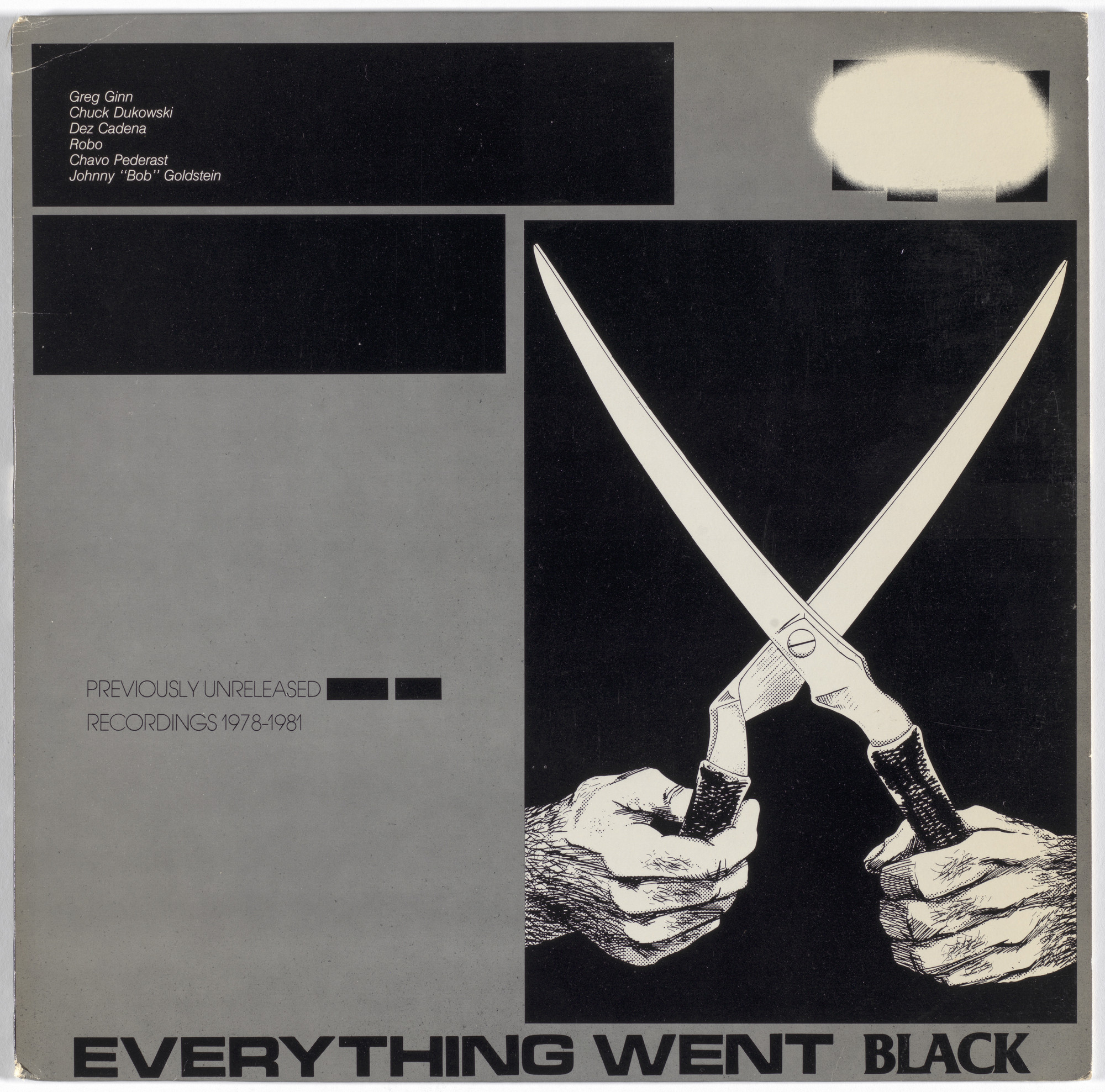 Black Flag, Raymond Pettibon. Everything Went Black. 1983 | MoMA