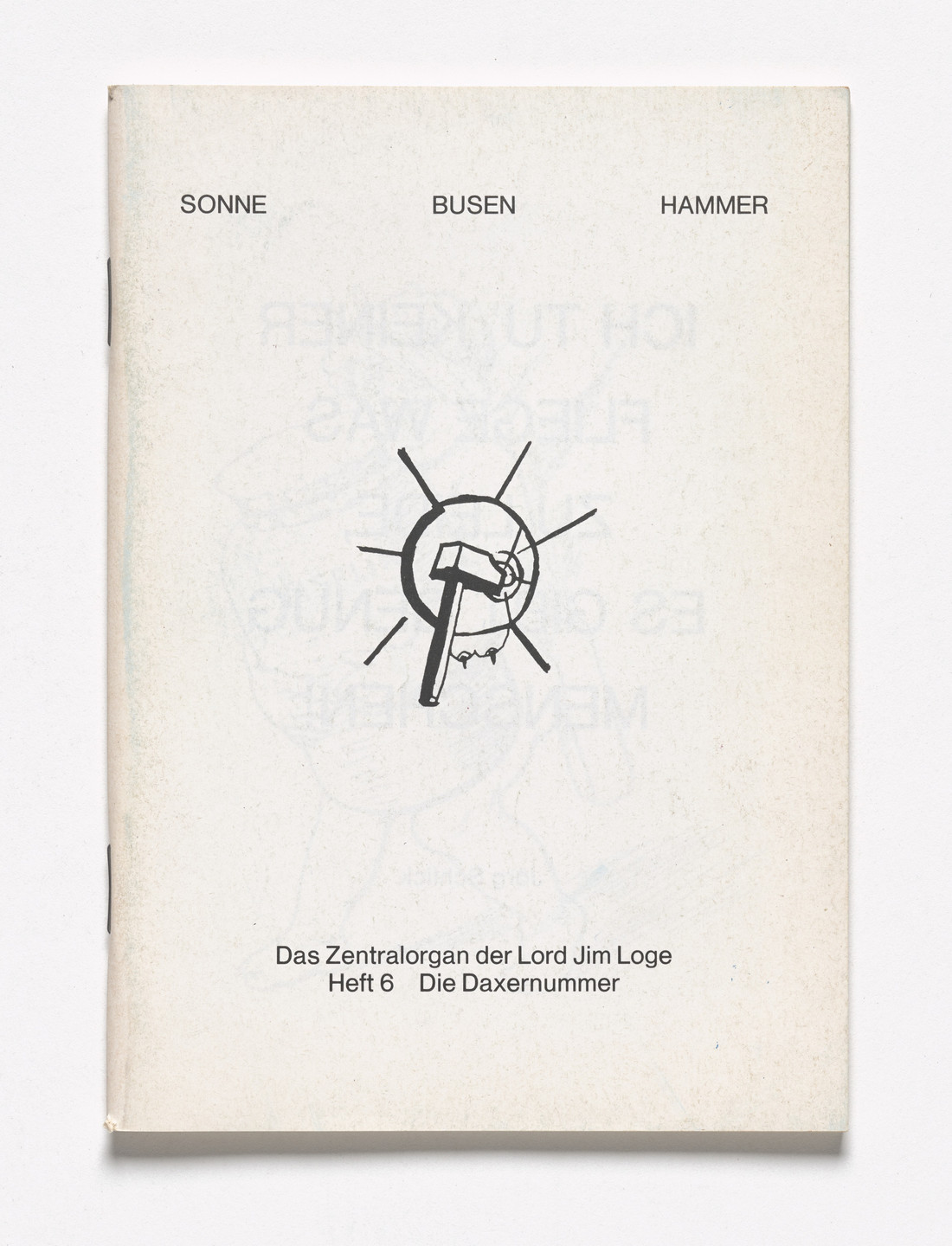 Martin Kippenberger. Sonne Busen Hammer, no. 6. 1992