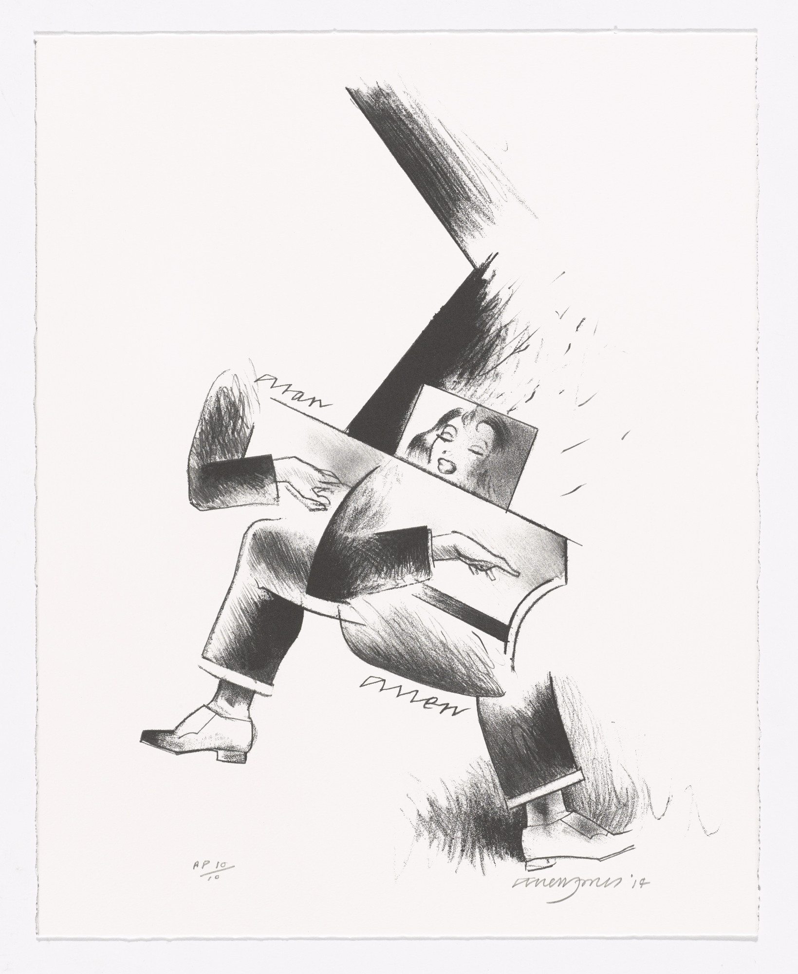 Allen Jones. Blue Note from Alan Cristea Gallery Twentieth Anniversary Portfolio