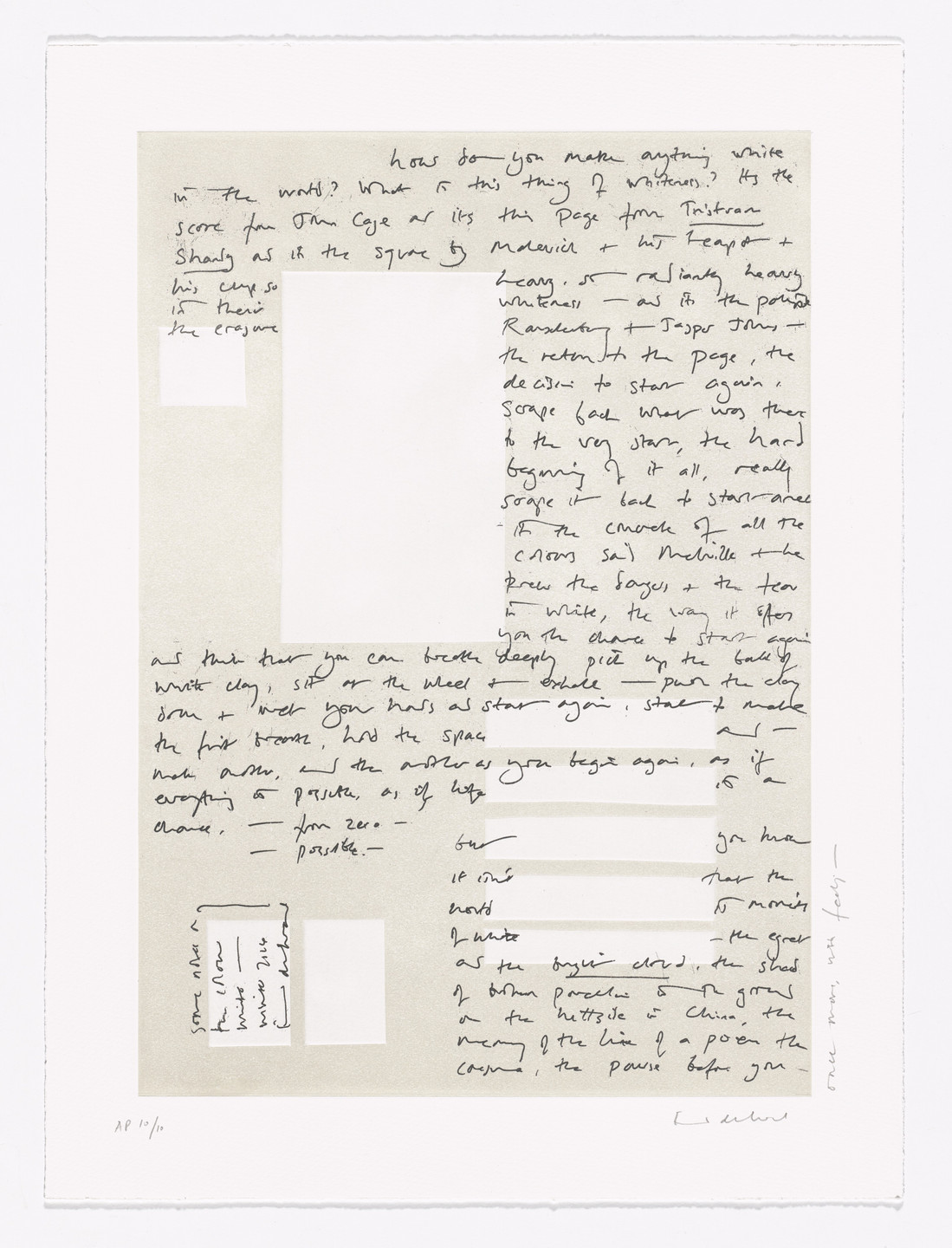 Edmund de Waal. once more, with feeling from Alan Cristea Gallery Twentieth Anniversary Portfolio. 2015