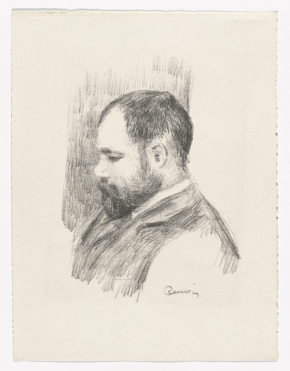 Pierre-Auguste Renoir. Ambroise Vollard from Twelve Original Lithographs by Pierre-Auguste Renoir (Douze lithographies originales de Pierre-Auguste Renoir). c. 1904, published 1919