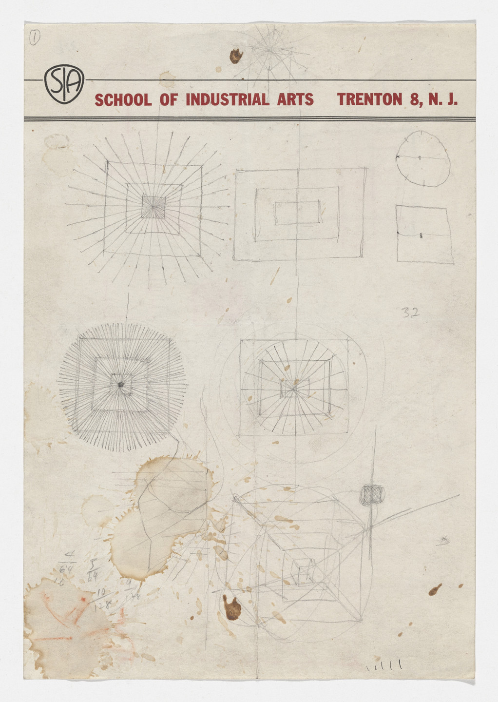 Richard Lippold. Study for Variation No. 7: Full Moon. 1949-50
