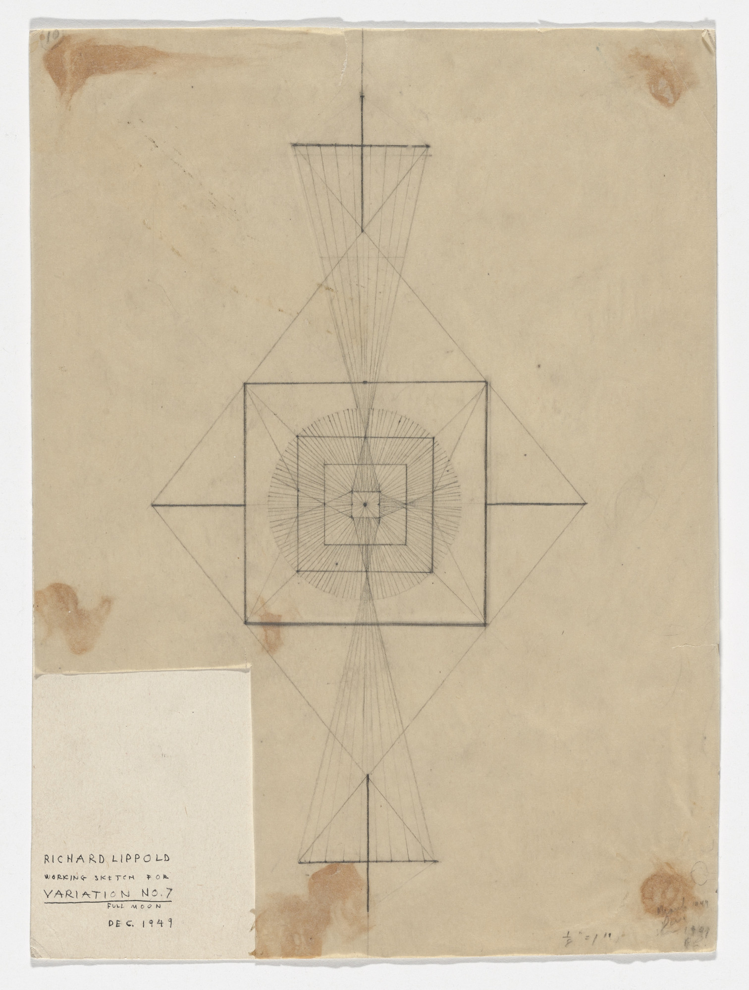 Richard Lippold. Study for Variation No. 7: Full Moon
