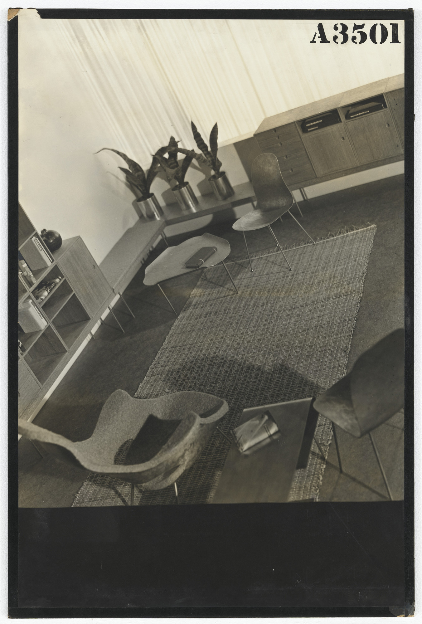 Charles Eames, Eero Saarinen. Entry Panel for MoMA Competition for Organic Design in Home Furnishings