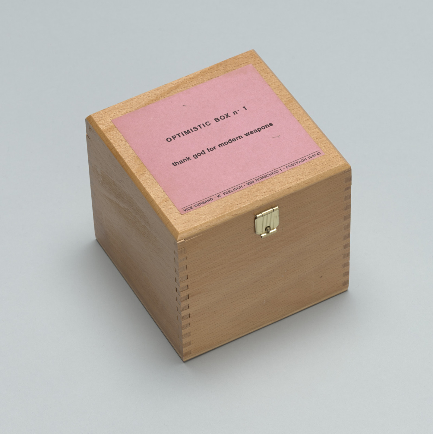 Robert Filliou. Optimistic Box no. 1. 1968
