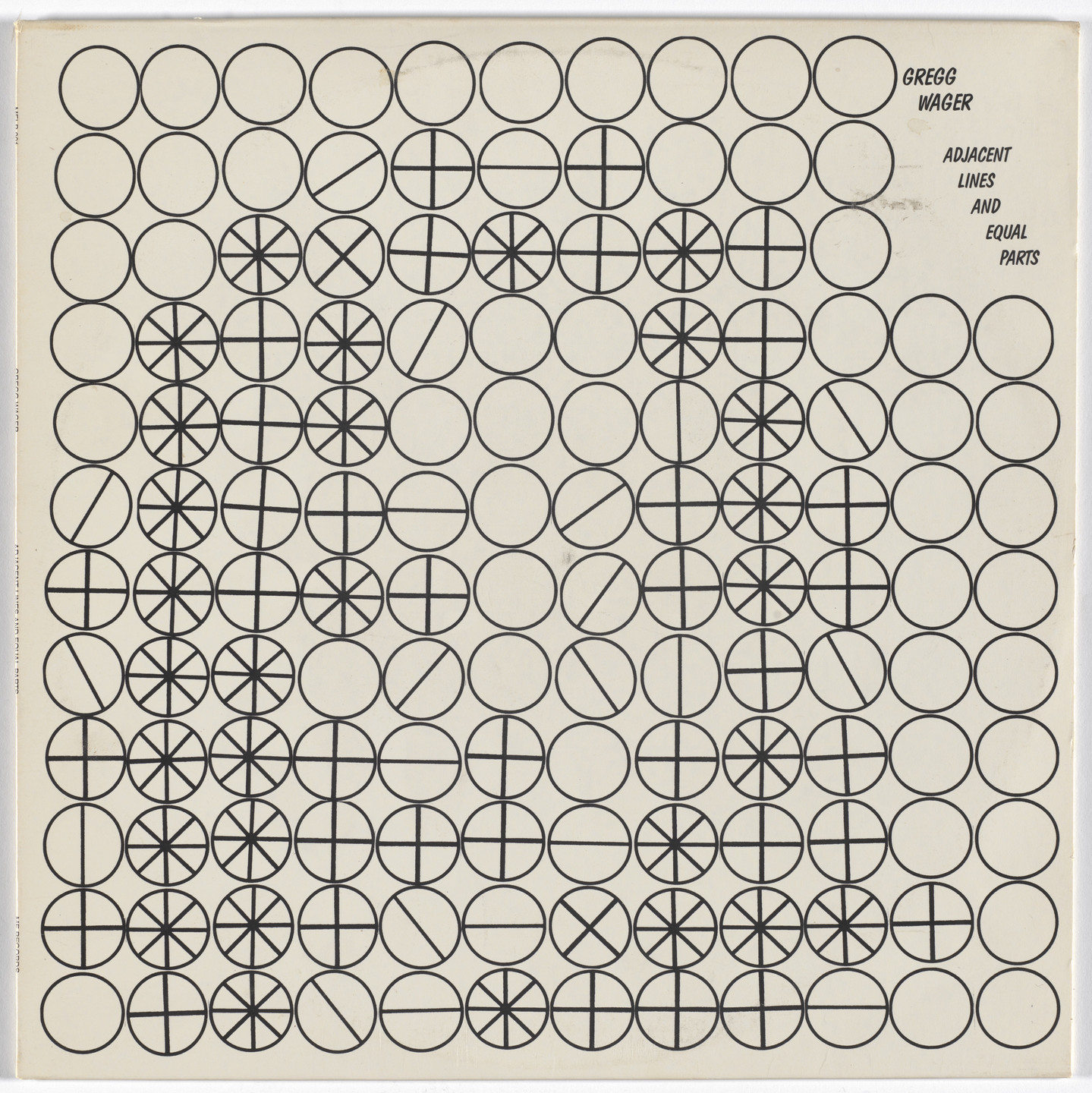 Gregg Wager, Raymond Pettibon. Adjacent Lines and Equal Parts. 1985