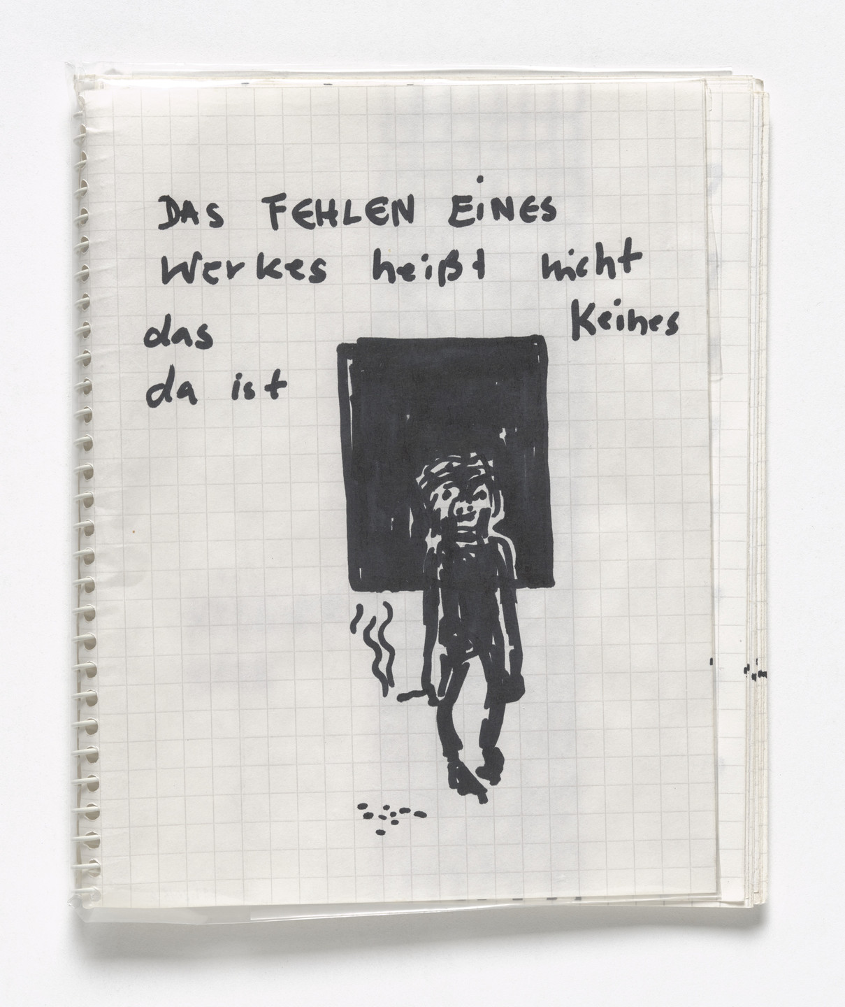 Rosemarie Trockel. Notizbuch (Notebook) from Book Drafts. 1982–83