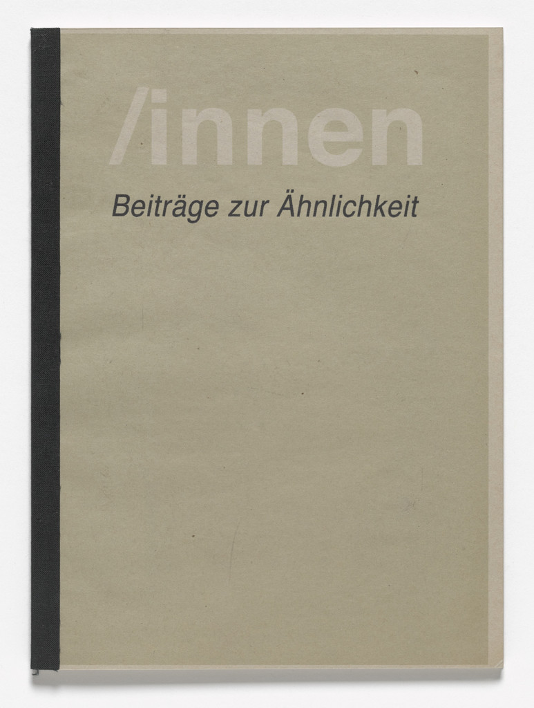 /innen. Beiträge zur Ähnlichkeit (/innen. Contributions on Resemblance) from Book Drafts