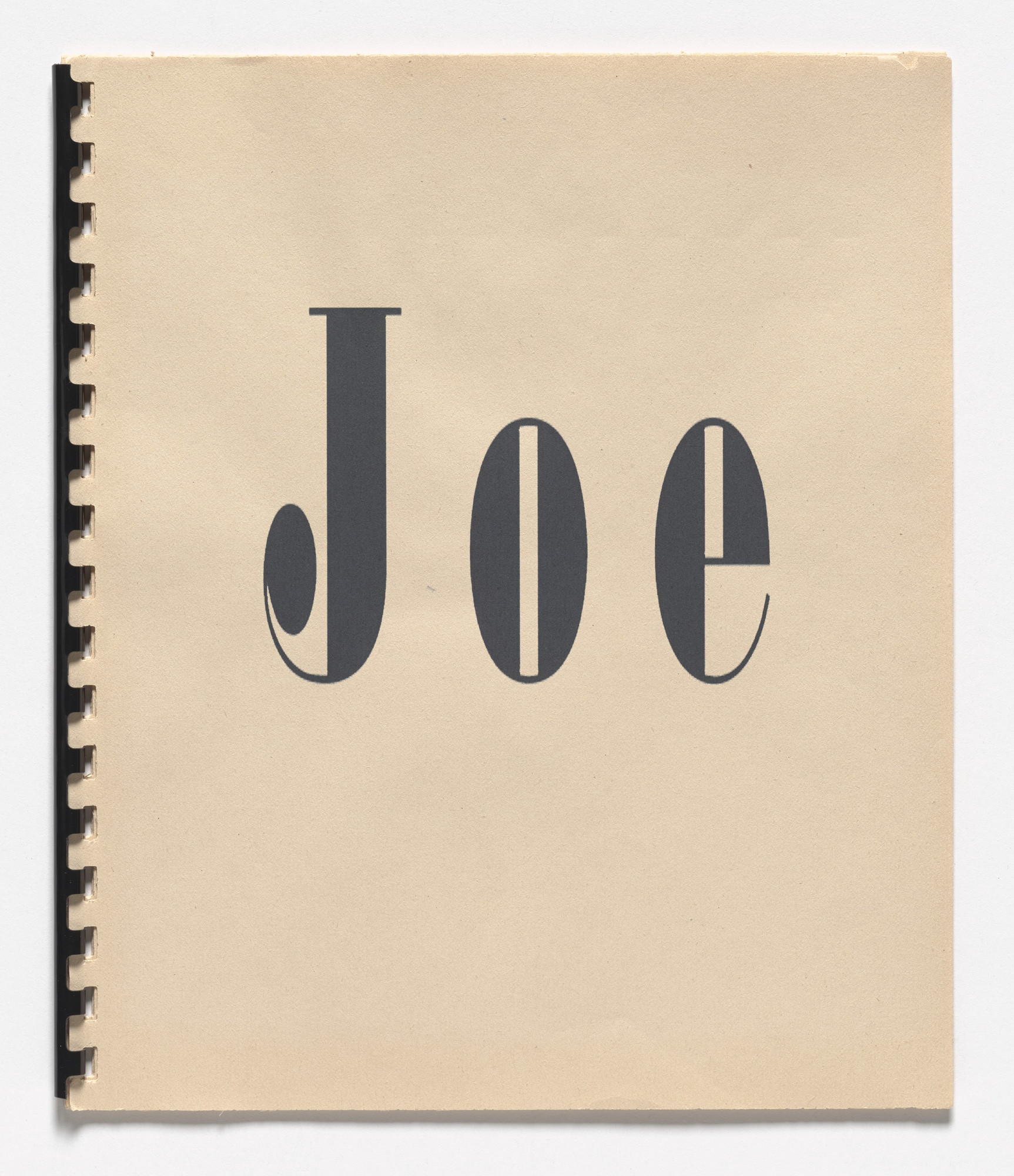 Rosemarie Trockel. Joe from Book Drafts