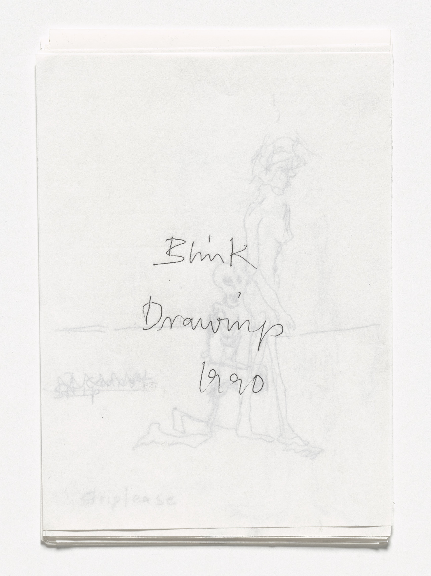 Rosemarie Trockel. Blink Drawings from Book Drafts
