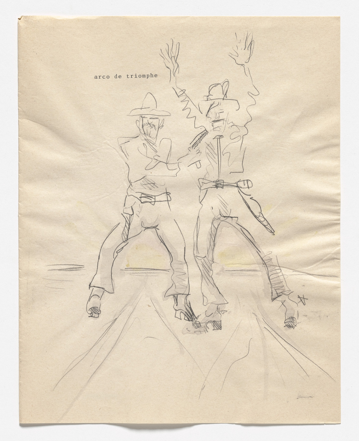 Rosemarie Trockel. arco de triomphe from Book Drafts. 1997