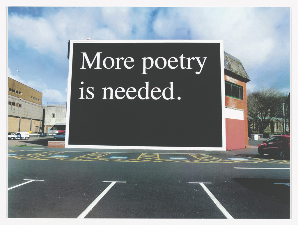 More Poetry is Needed, Swansea, 2014 from Odds and Sods (for Parkett no. 95)