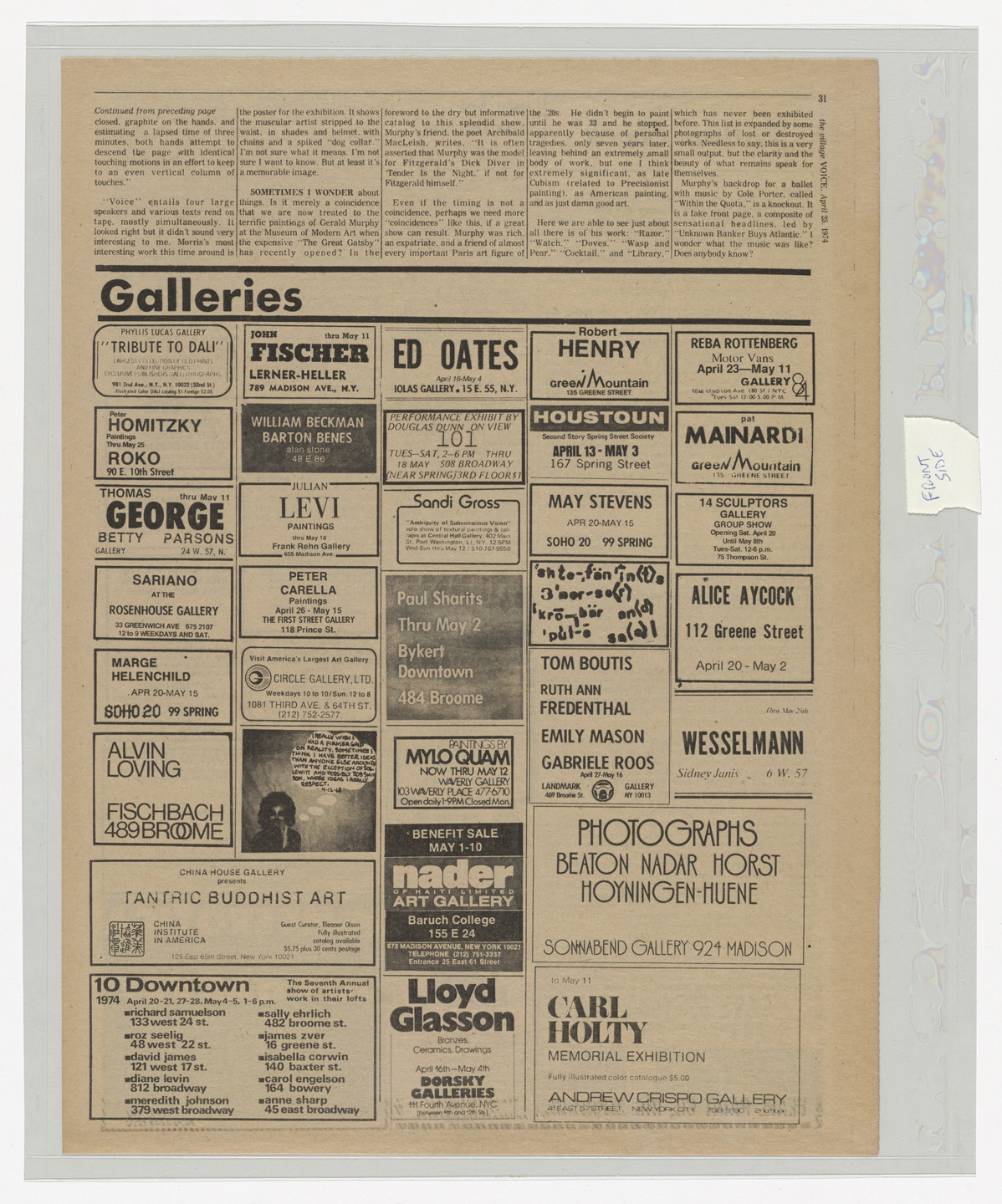 Adrian Piper. The Mythic Being. 1974