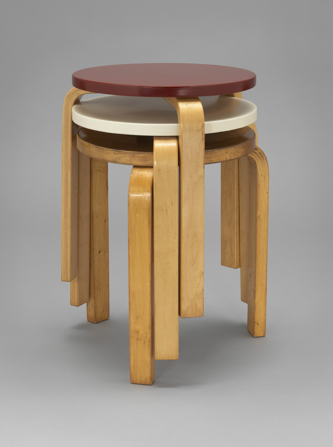 Alvar Aalto. Stacking Stools (model 60). 1932–1933