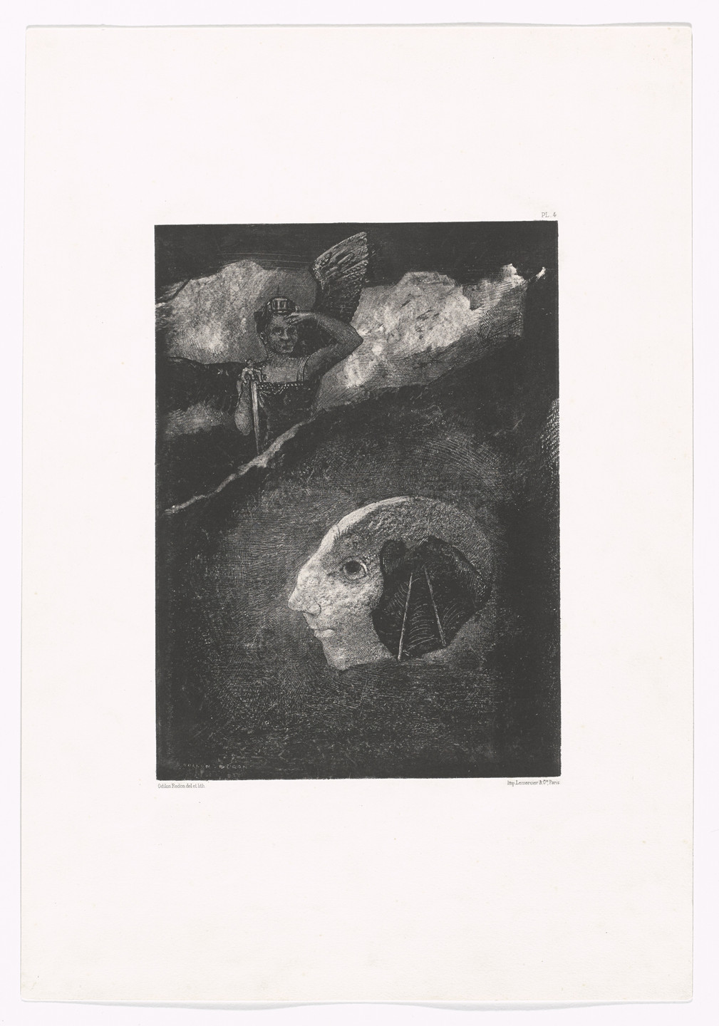 Odilon Redon. Limbo (Limbes) from In the Dream (Dans le rêve). 1879