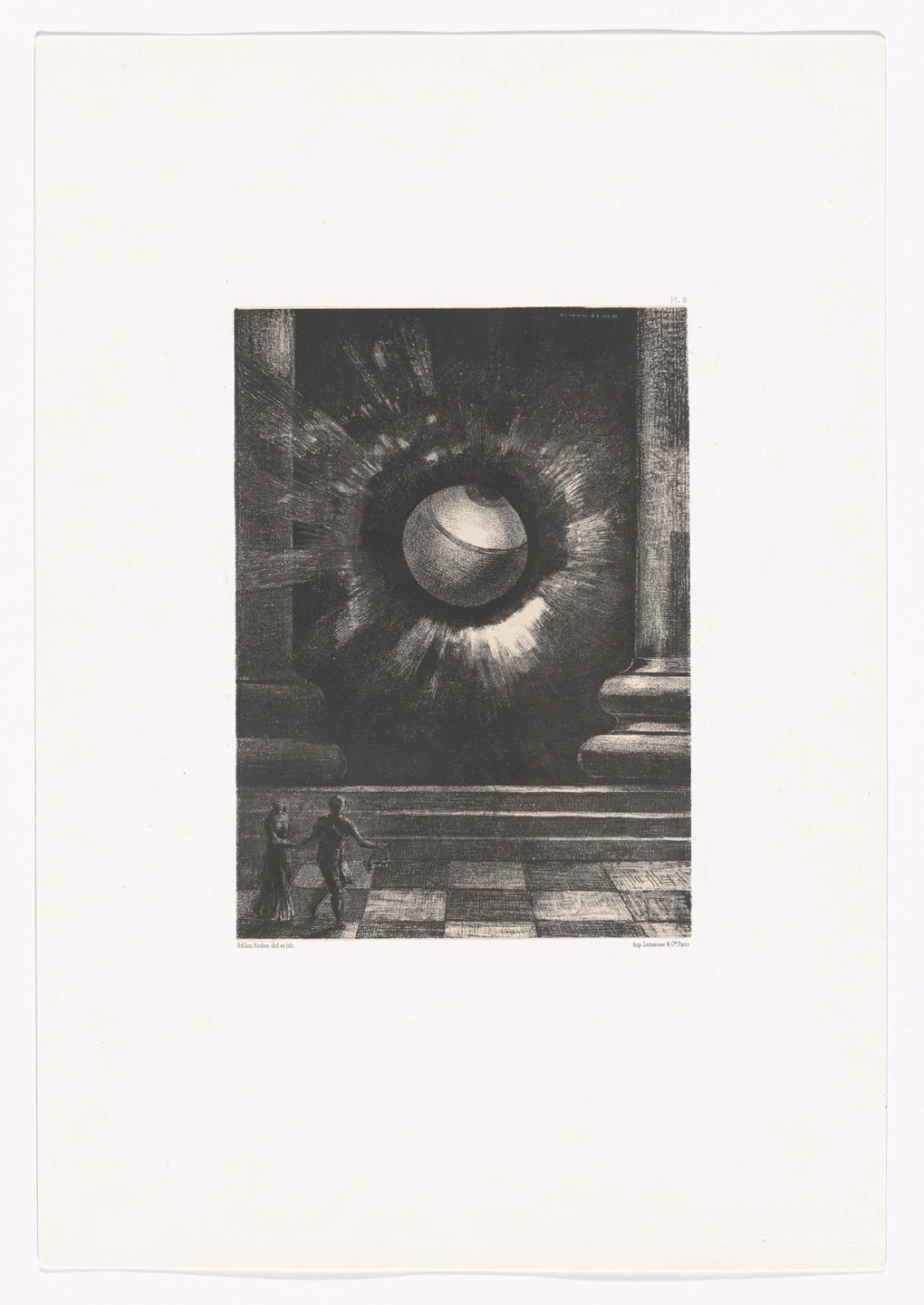 Odilon Redon. Vision from In the Dream (Dans le rêve). 1879