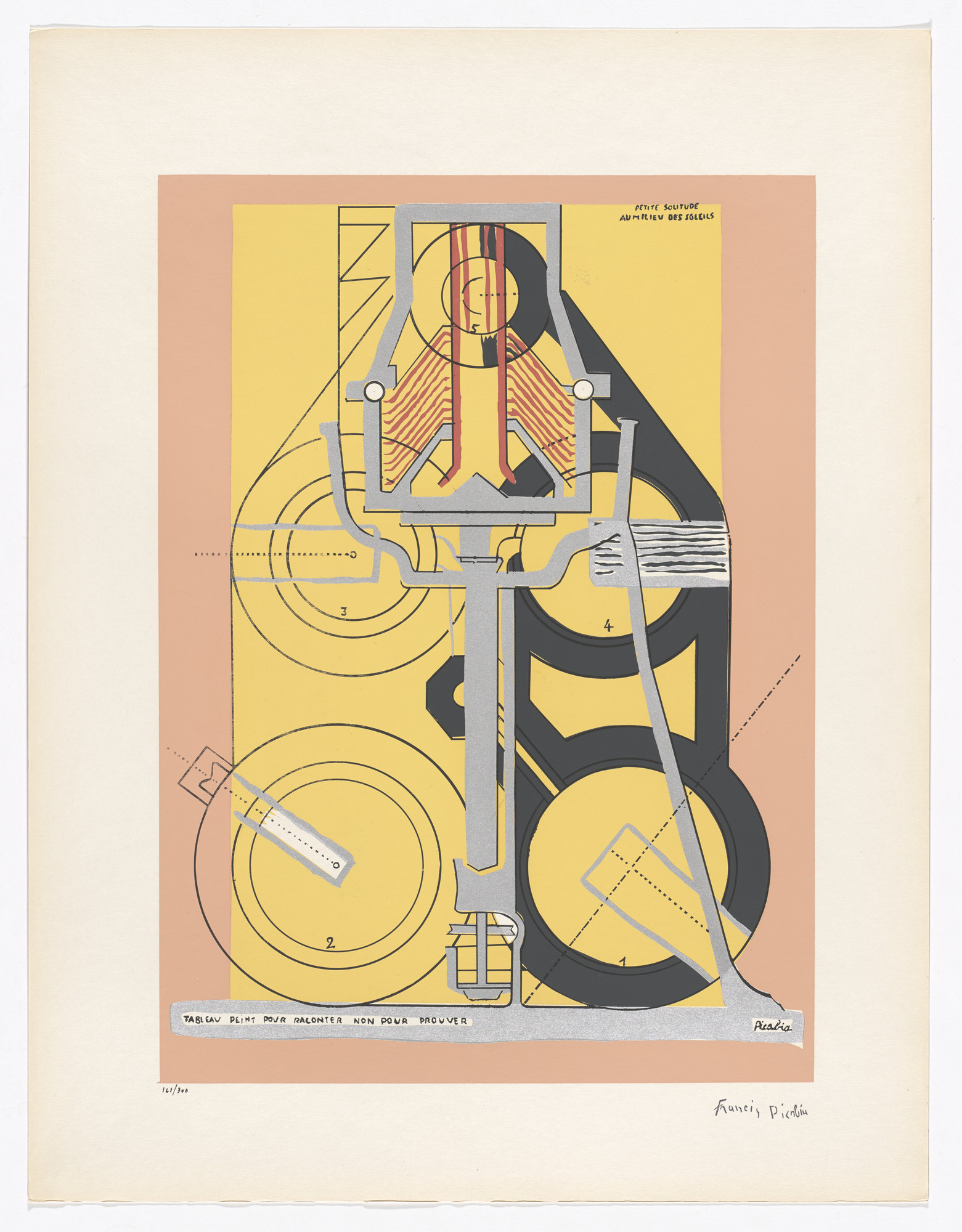 Francis Picabia. A Little Solitude in the Midst of Suns (Petite solitude au milieu des soleils) from Art of Today, Masters of Abstract Art (Art d'aujourd'hui, maîtres de l'art abstrait), Album I
