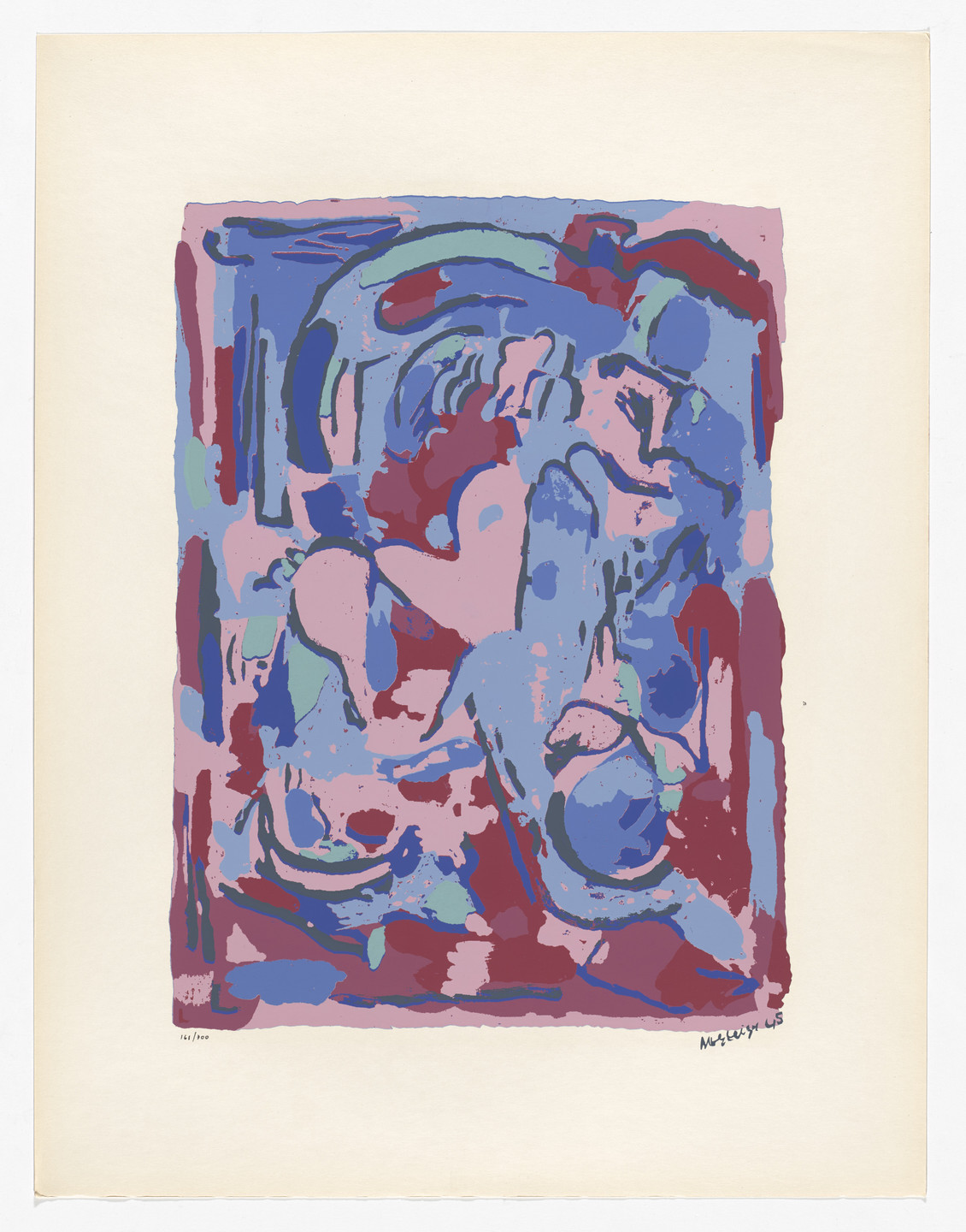 Albert Gleizes. Composition from Art of Today, Masters of Abstract Art (Art d'aujourd'hui, maîtres de l'art abstrait), Album I. 1953 (original executed in 1945)