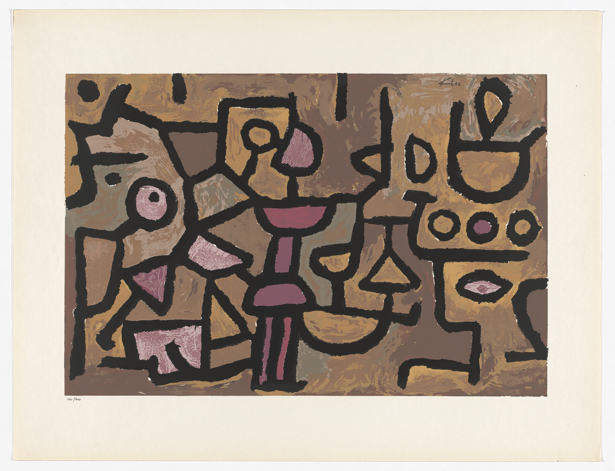 Paul Klee. Day Music (Musique diurne) from Art of Today, Masters of Abstract Art (Art d'aujourd'hui, maîtres de l'art abstrait), Album I