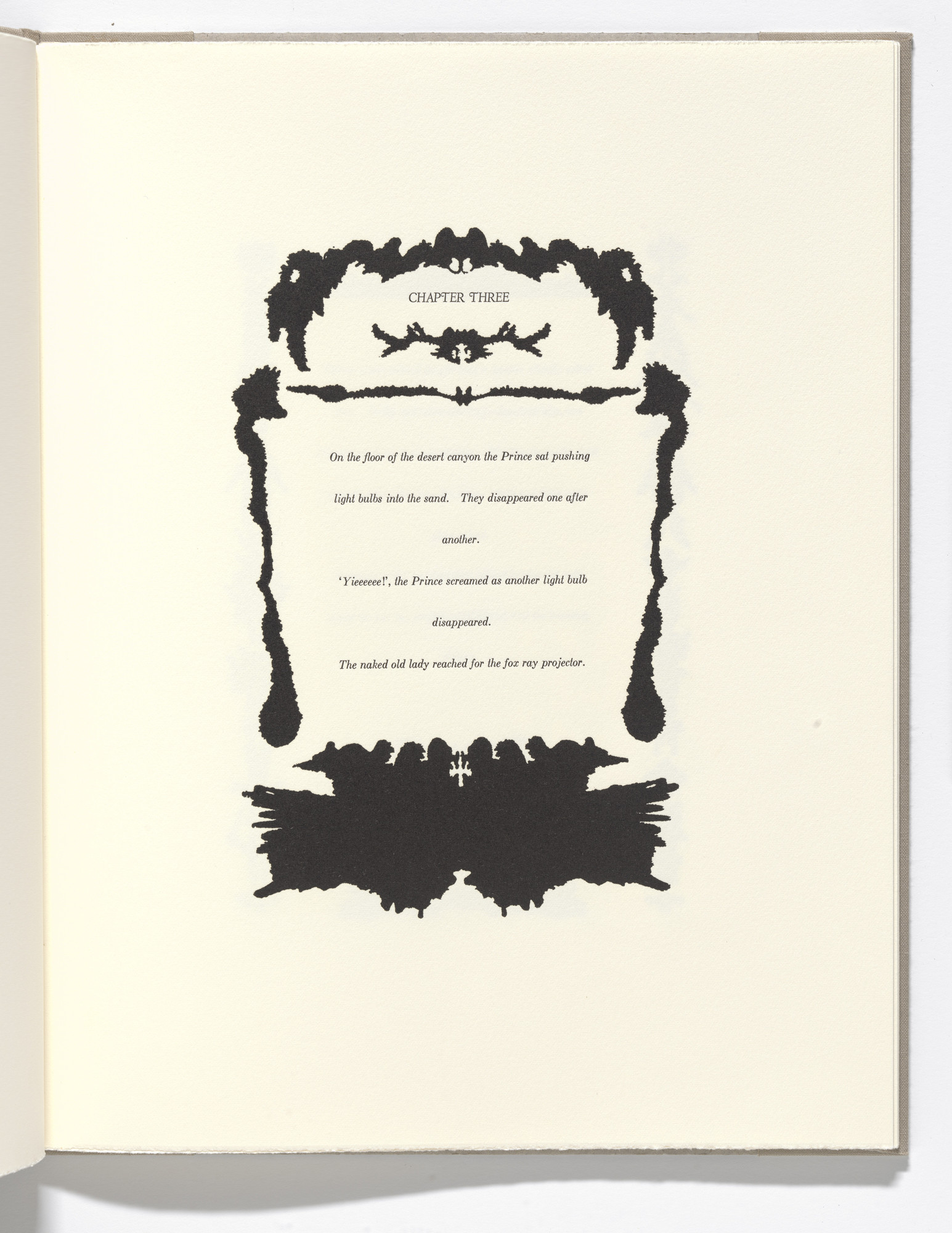 Bruce Conner. In-text plate (folio 13) from The Adventures of a Novel in Four Chapters