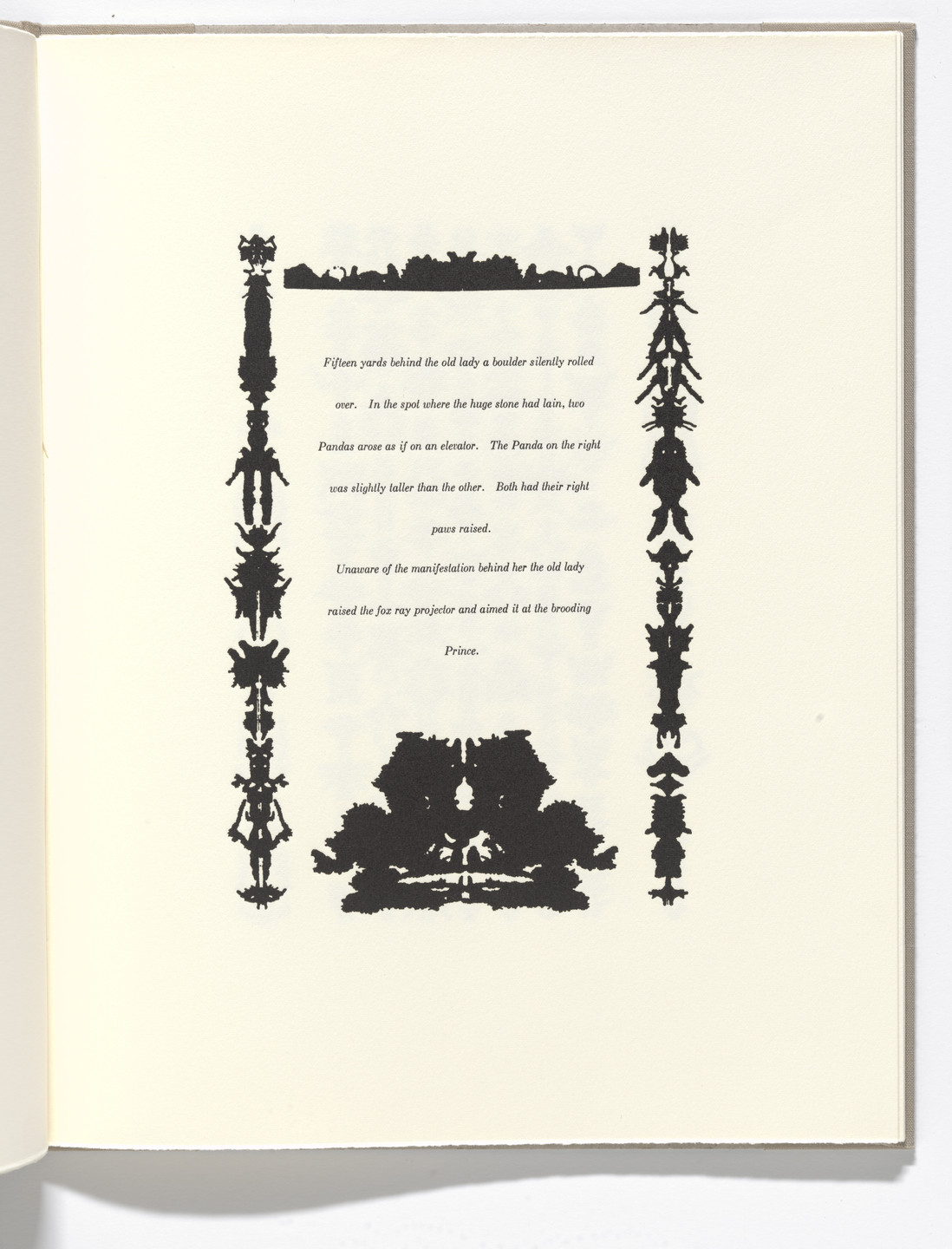 Bruce Conner. In-text plate (folio 14) from The Adventures of a Novel in Four Chapters. 1991