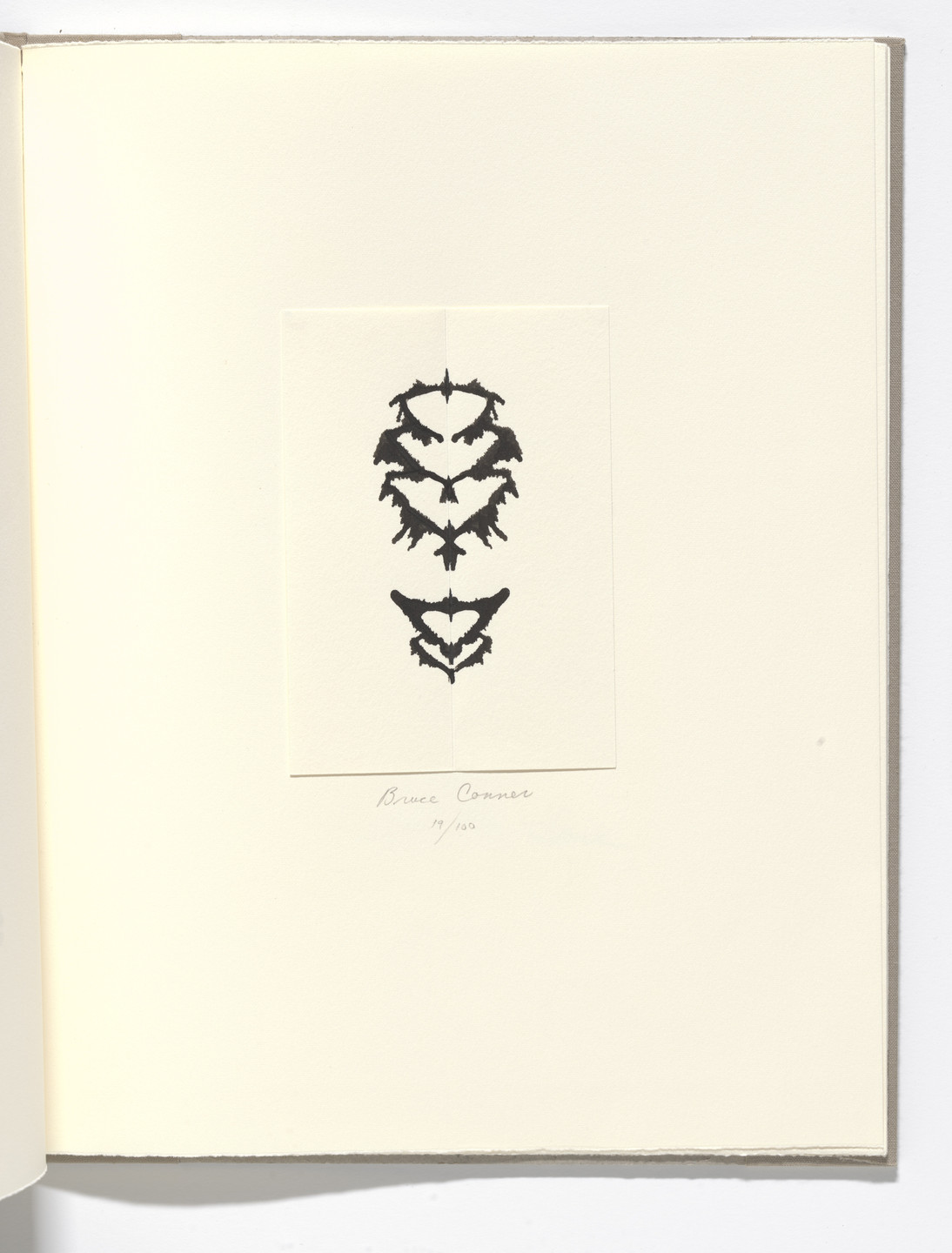 Bruce Conner. Plate (folio 19) from The Adventures of a Novel in Four Chapters. 1991