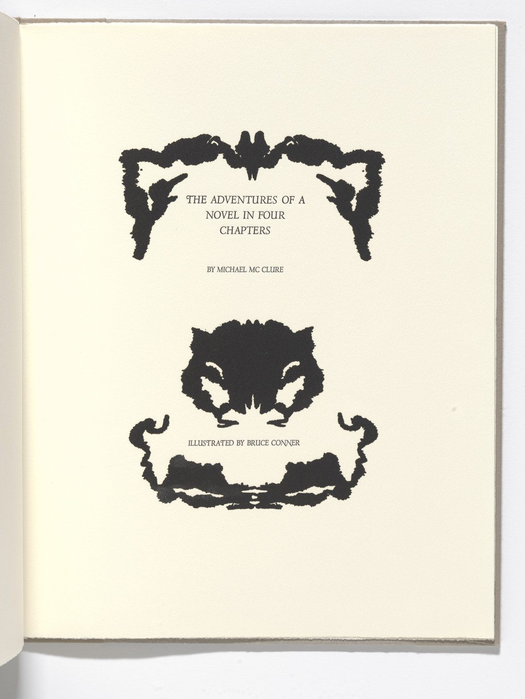 Bruce Conner. Title page (folio 22) from The Adventures of a Novel in Four Chapters. 1991