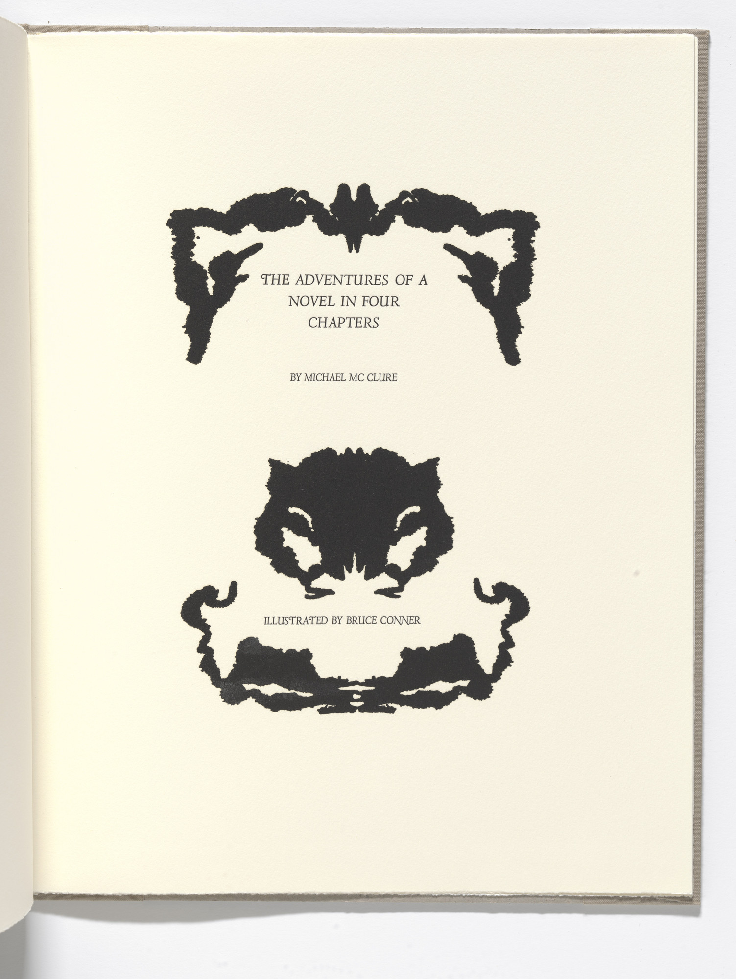 Bruce Conner. Title page (folio 22) from The Adventures of a Novel in Four Chapters