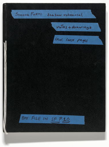 Simone Forti. Notebook - See Saw Notes. 2011