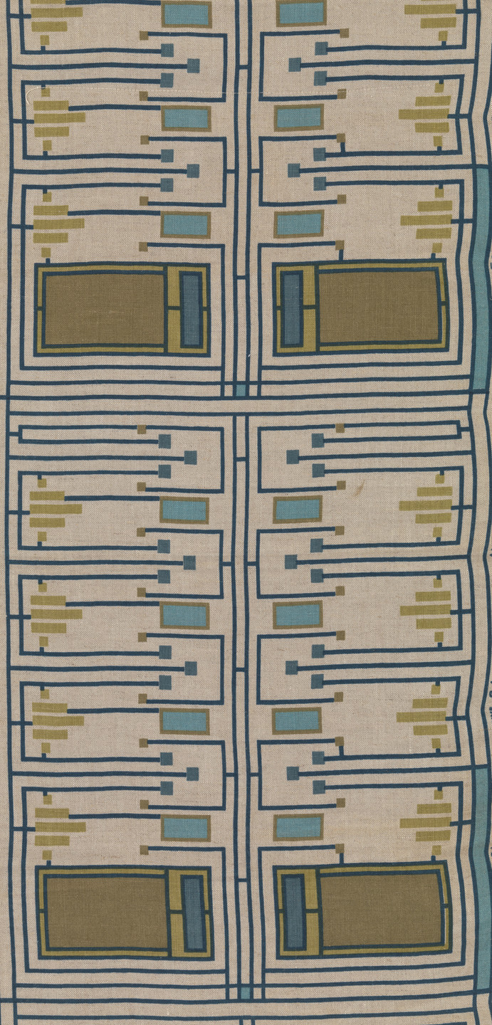 Frank Lloyd Wright. Taliesin textile (Design 105). 1955 | MoMA, image size:691x1440