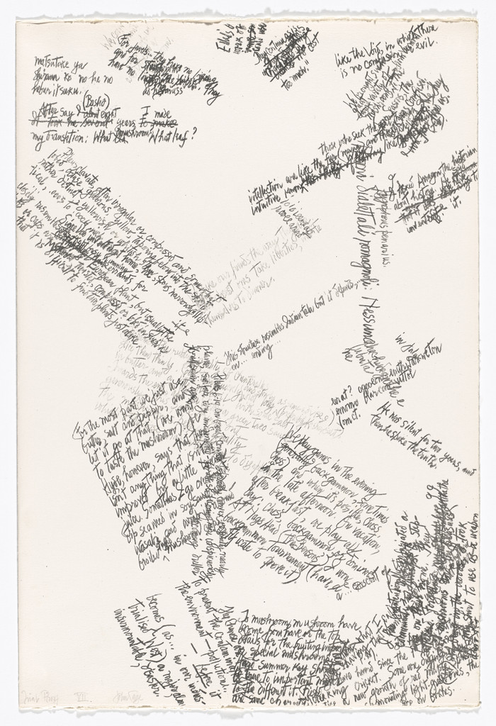 VII from Mushroom Book, John Cage, 1972. (Print executed 1971-1972).