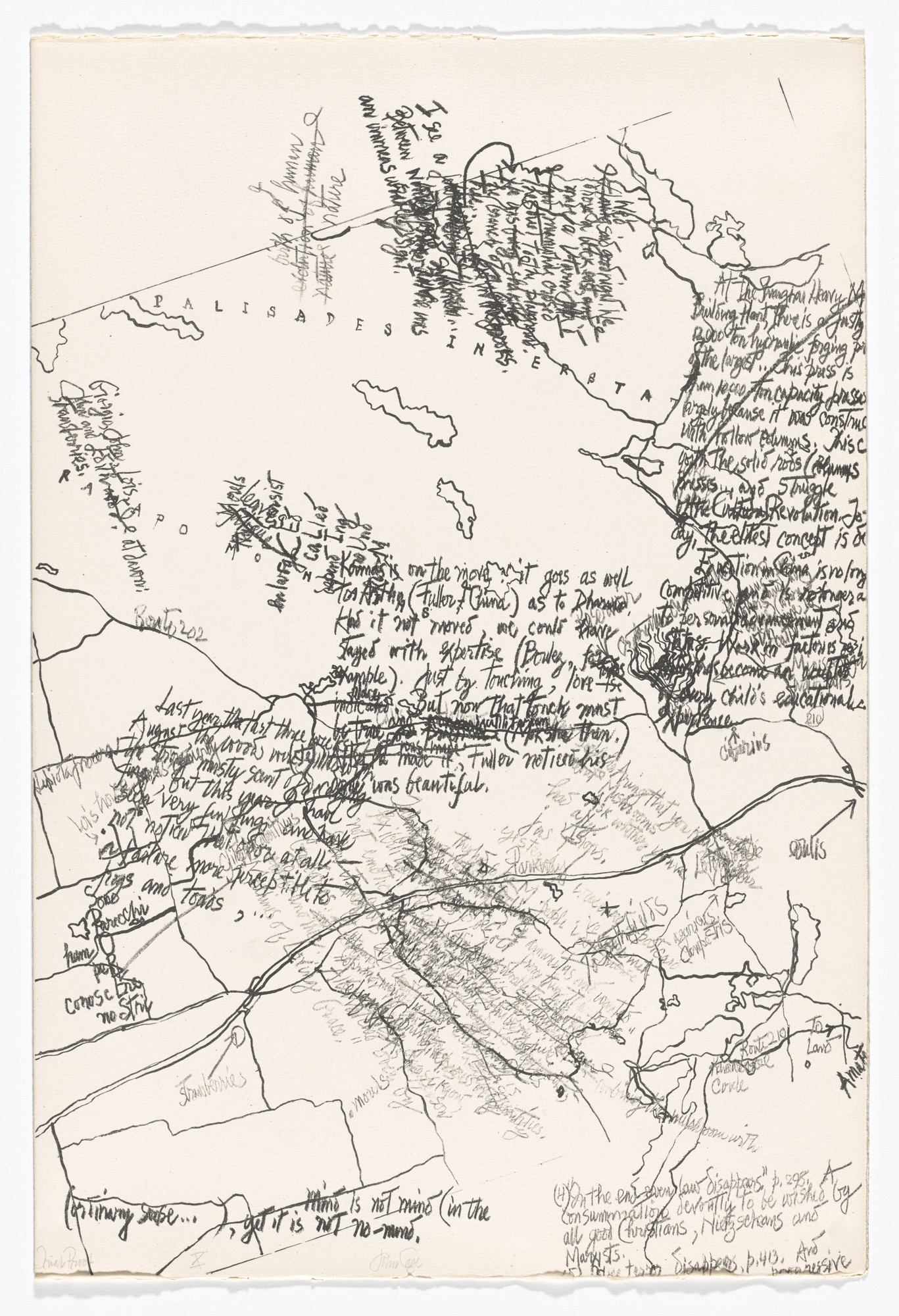 John Cage. X (plate, folio 30) from Mushroom Book