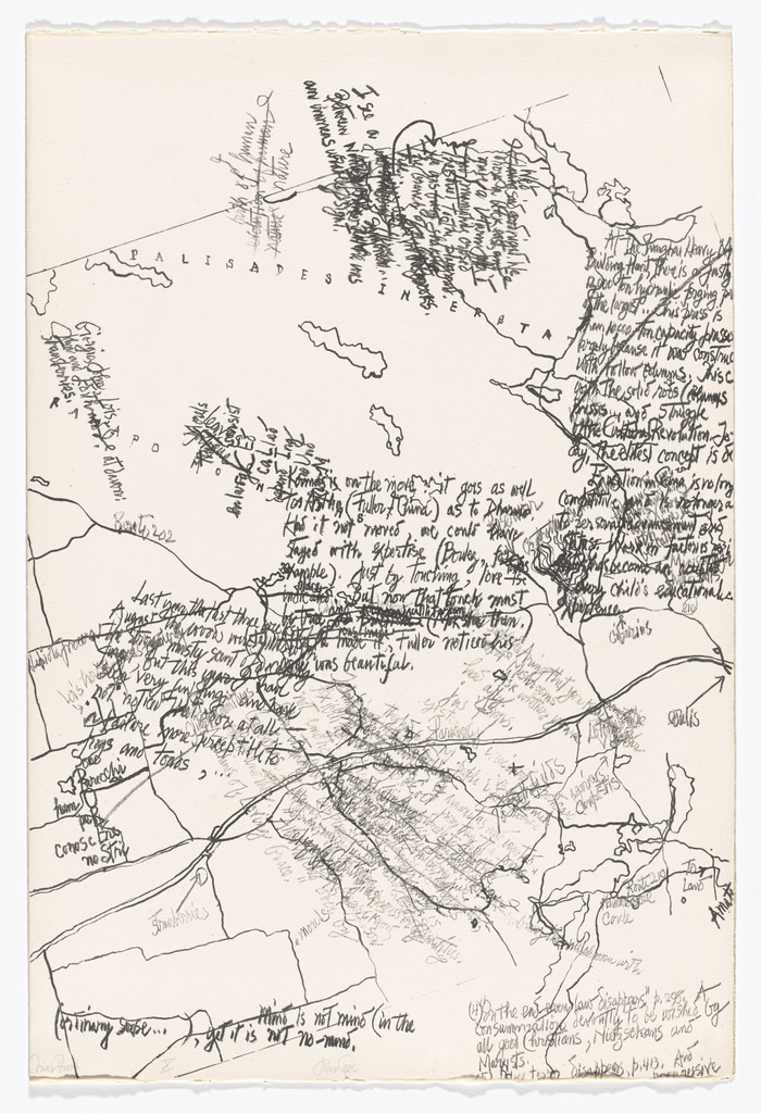 X from Mushroom Book, John Cage, 1972. (Print executed 1971-1972).