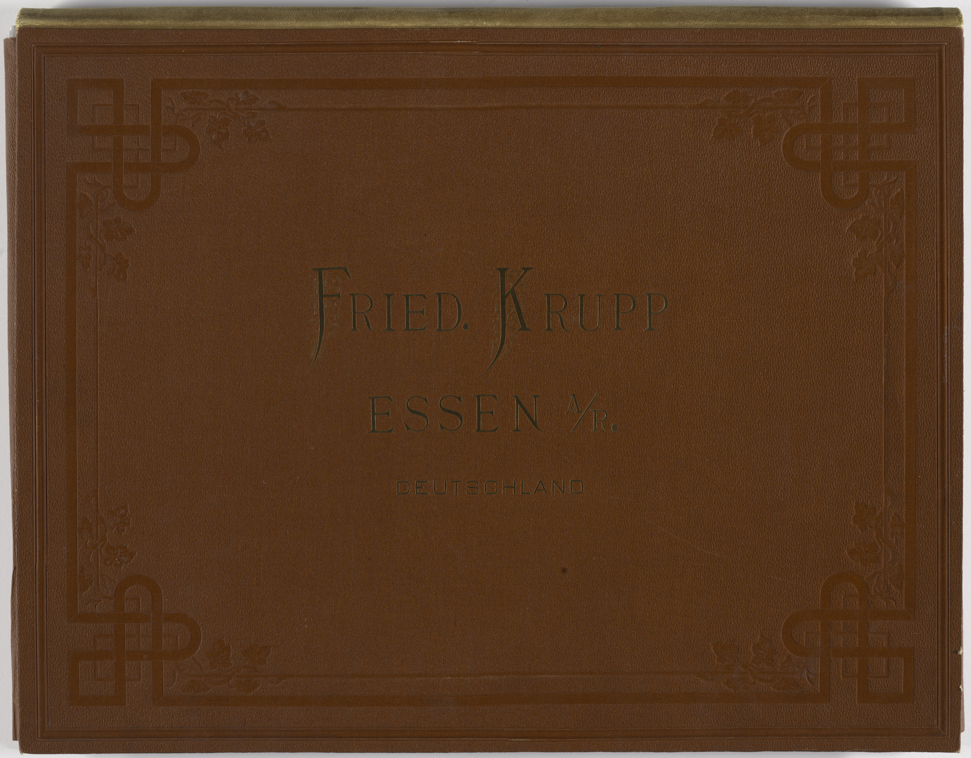 Hugo van Werden. Friedrich Krupp Cast Steel Works, Essen portfolio