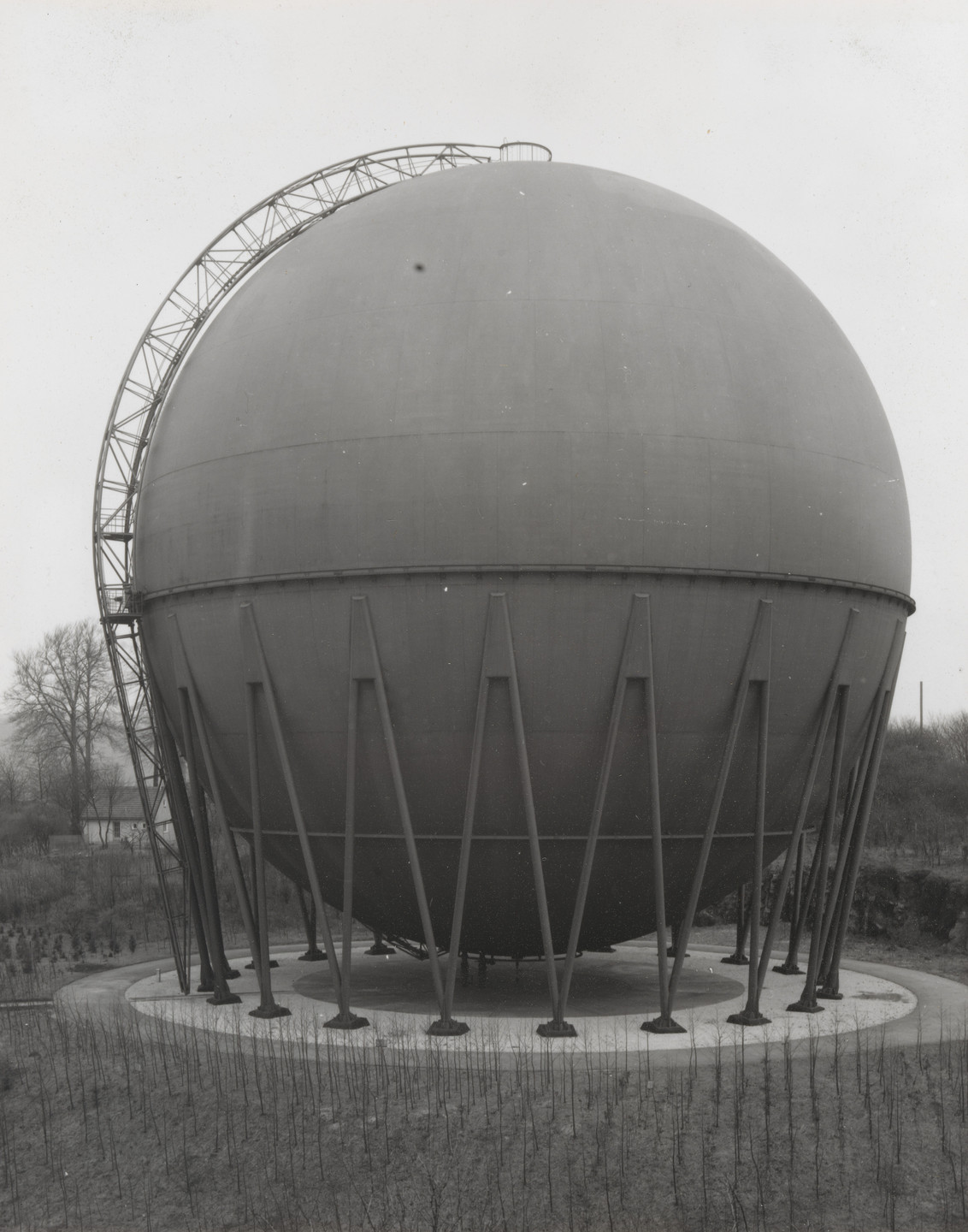 Bernd Becher, Hilla Becher. Gas Tank Sphere. 1963