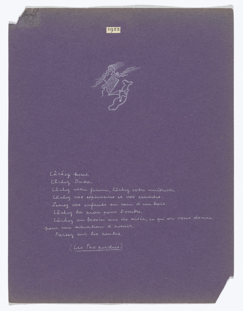 .a: Untitled (1922), .b: Le Buvard de Cendre (1923)