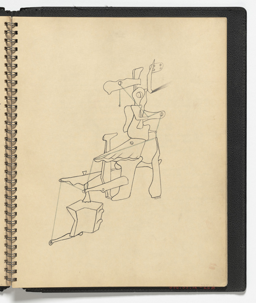 .a: Untitled (page from Breton-Tanguy Notebook), .b: Untitled (page from Breton-Tanguy Notebook)