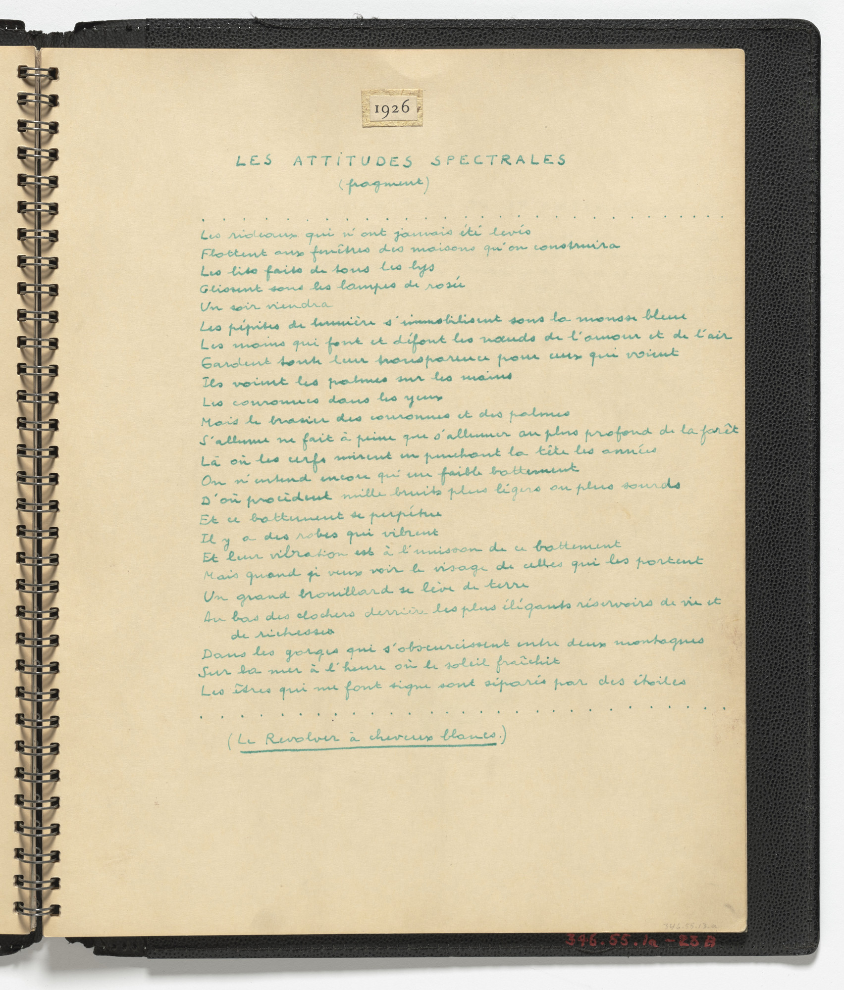 Yves Tanguy, André Breton. .a: Les Attitudes Spectrales (1926), .b: Cinquantenaire de L'Hystérie (1927)